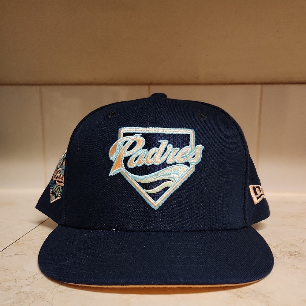 San Diego Padres Navy Blue & Pink 40th Anniversary 7 1/4 Fitted New Era Hat